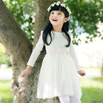 童装女童2013 韩版儿童公主裙 花童白色婚纱裙 连衣裙子