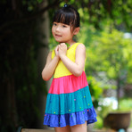 童装女童夏装2013韩版儿童纯棉连衣裙 中小童夏季吊带背心裙子