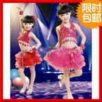 六一儿童节演出服装女童公主舞蹈蓬蓬亮片纱裙幼儿园拉丁舞表演服