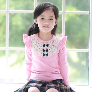 2013童装秋装新款韩国公主长袖打底衫女童韩版纯棉长袖儿童t恤